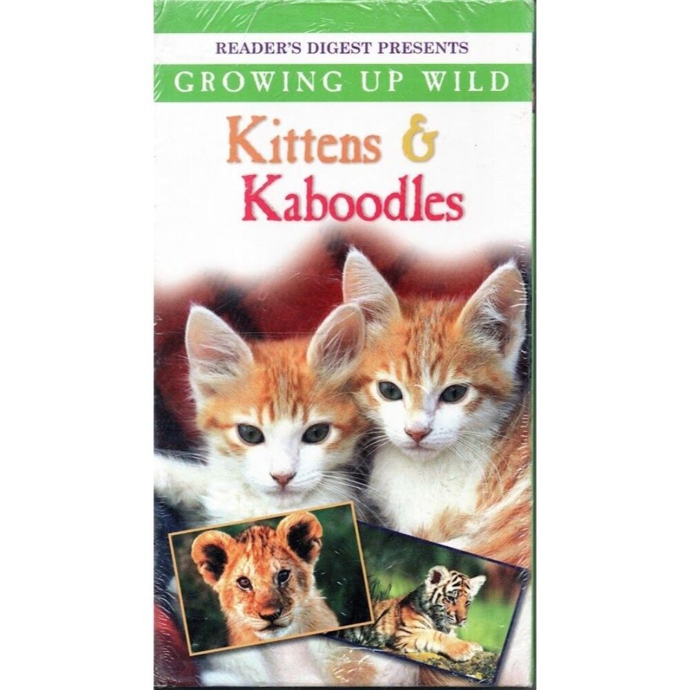 Vintage Readers Digest Kittens and Kaboodles Growing Up Wild VHS New Sealed
